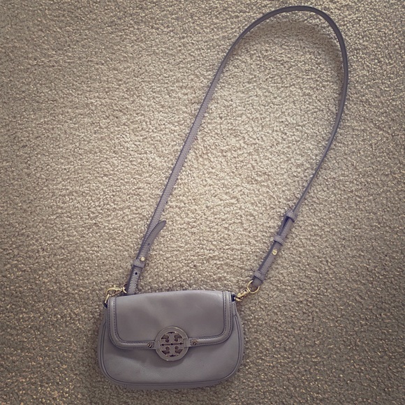 Tory Burch Handbags - Tory Burch Grey Crossbody Bag